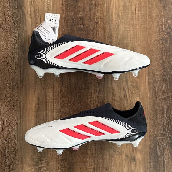 Adidas Copa Pure 3 Elite FG Laceless Men Size 9.5 White Red Soccer Cleats IH0076 main image 7